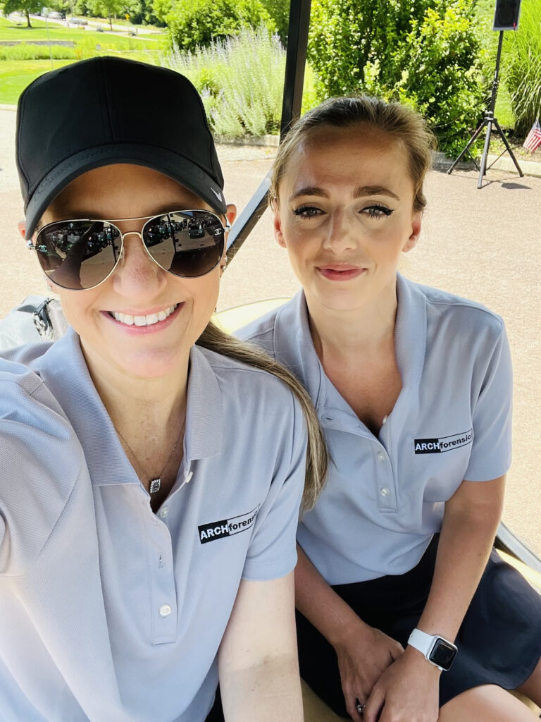 Jennifer Brick and Randi Burdge at Ladies on the Links Golf Outing